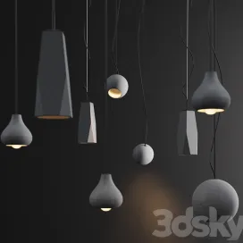 Set of fixtures garage factory